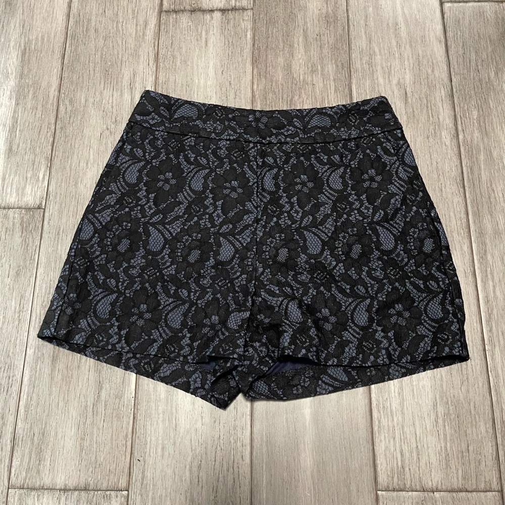 Elegant Black Lace Women's Shorts